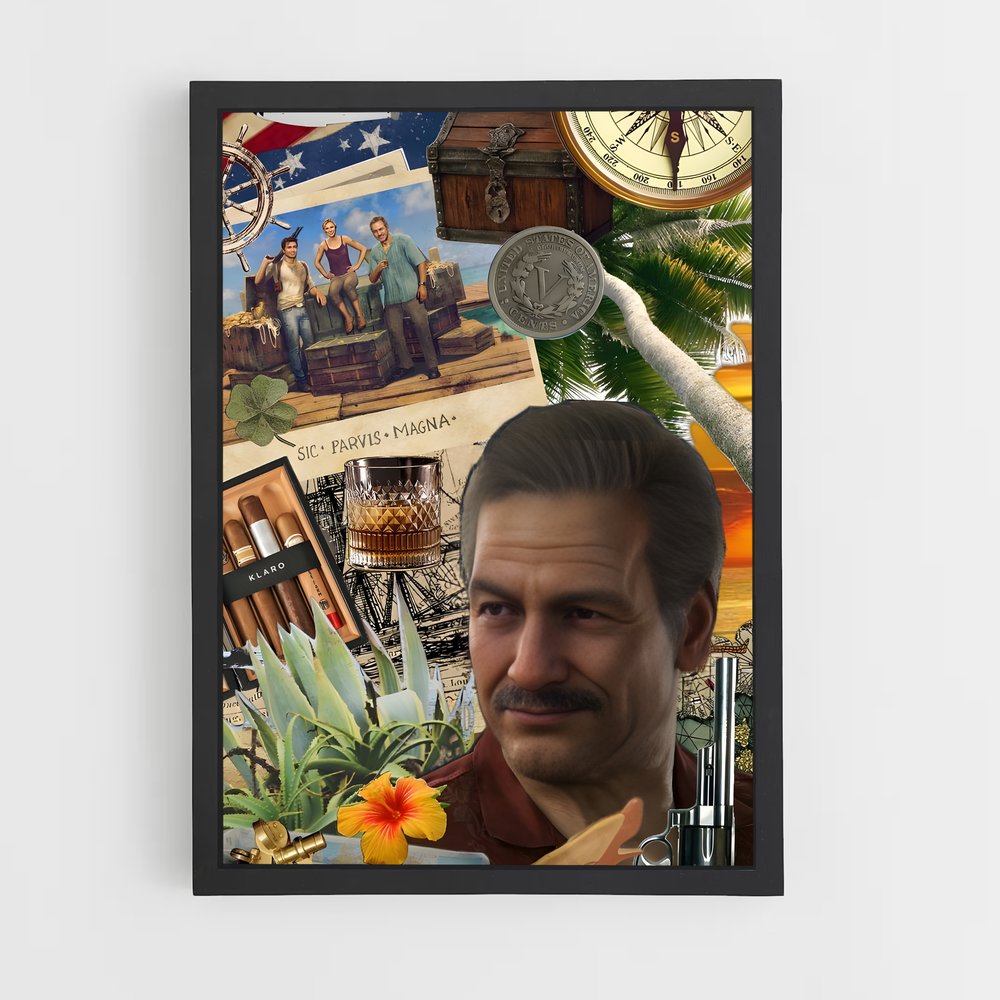Poster Le Cartographe Arme – affiche Uncharted (vue 2)